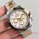 2017 Swiss Replica Rolex Daytona Watch 2-Tone White Dial Ceramic Bezel (2)_th.jpg